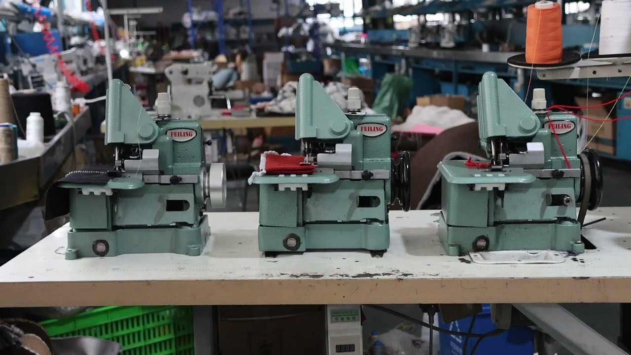 Carpet overlock machines for matts and cloth attaching machine. FEILING FL-308, FL-309, FL-302