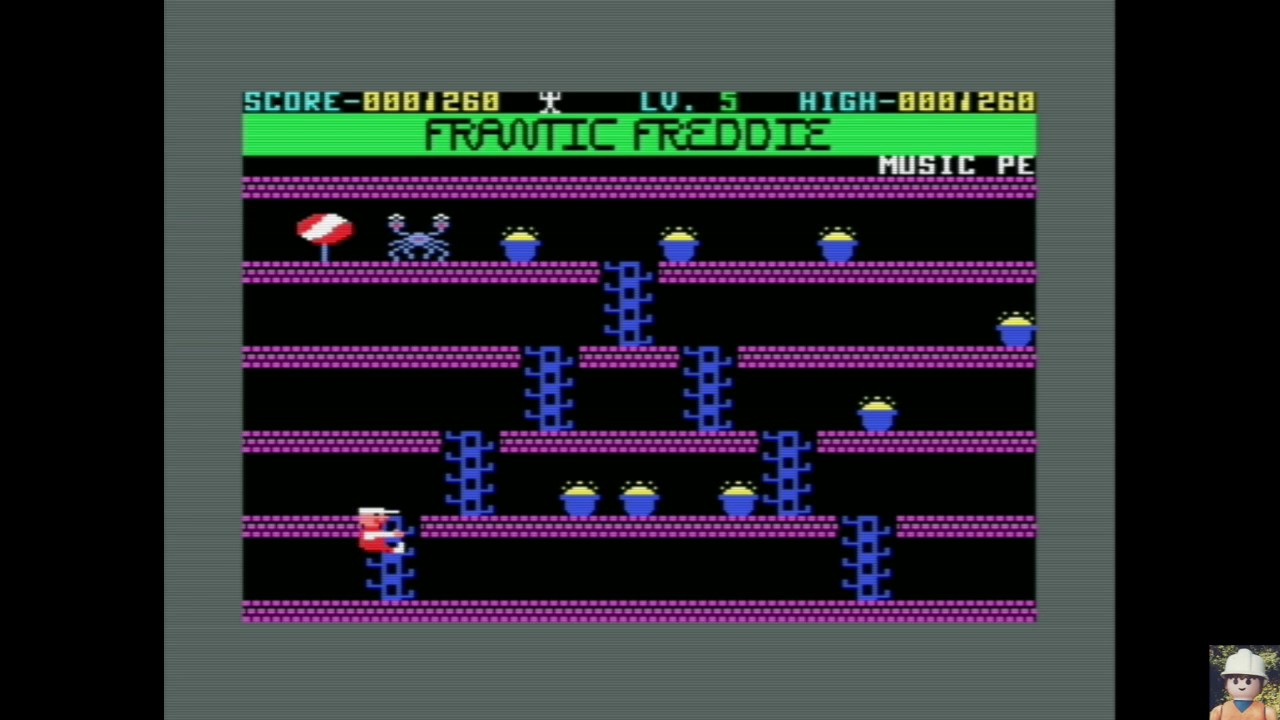 Frantic Freddie Commodore 64 - Commercial Data Systems, 1983