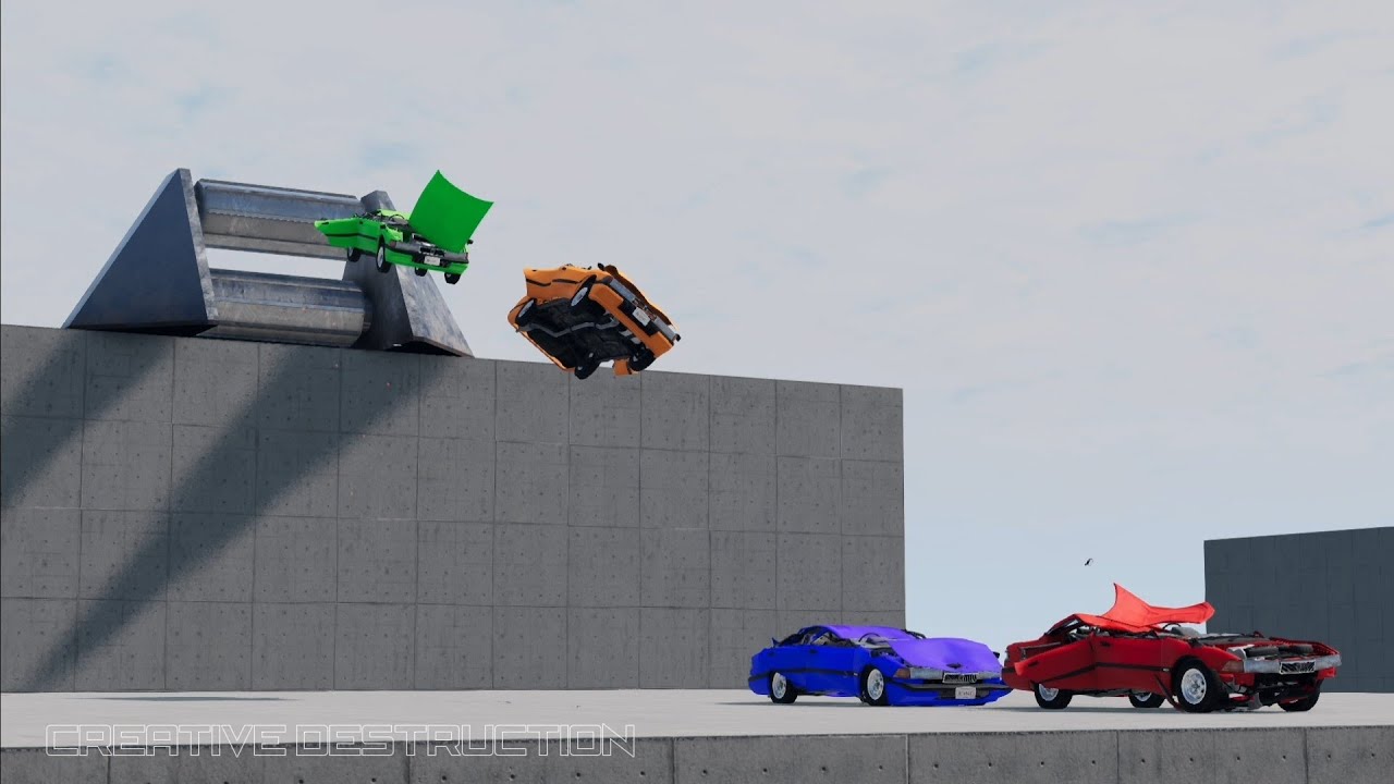 BeamNG.drive Extreme Crash Testing Part 1 - Creative Destruction