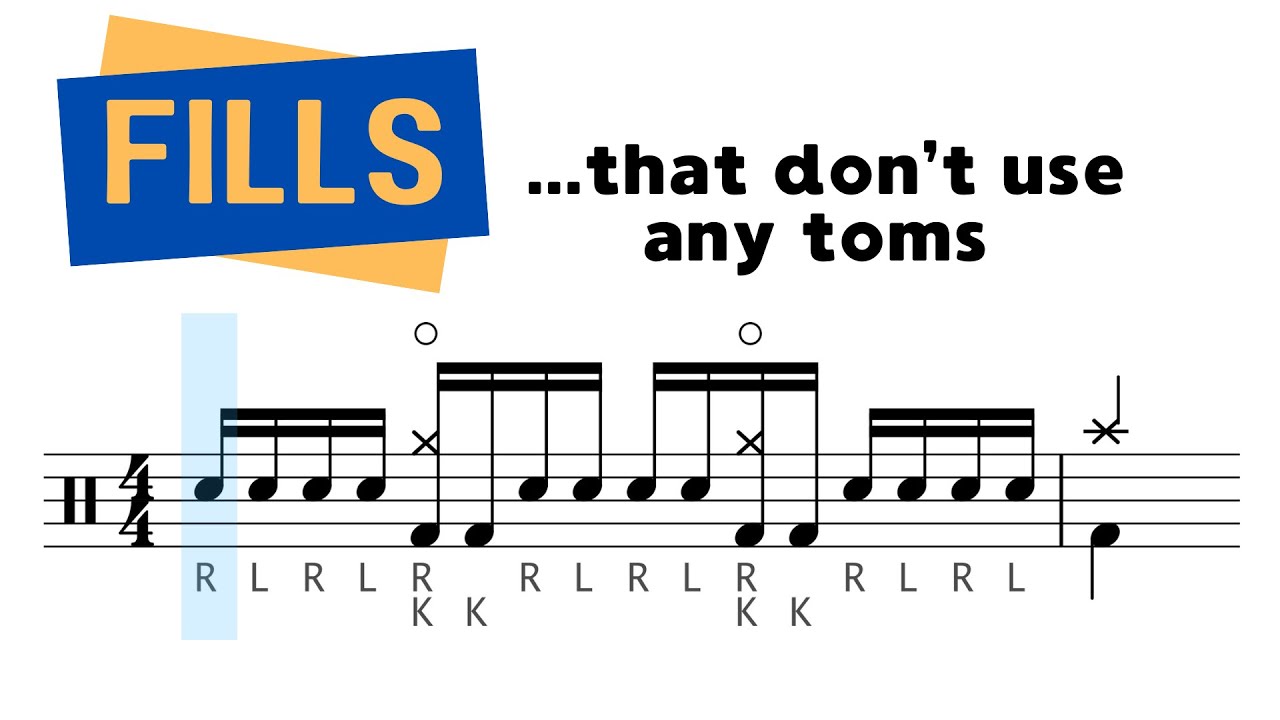 8 cool rock fills that don't use any toms 🥁🎵