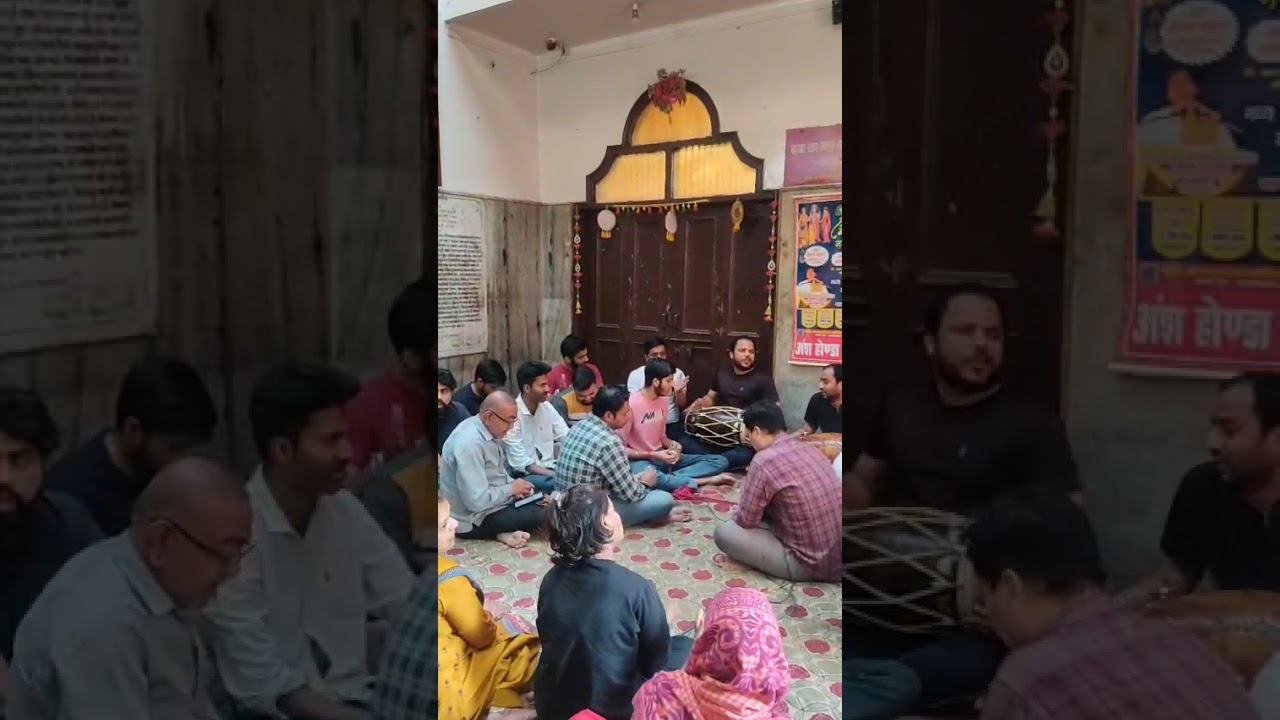 Holi p mandir m kirtan #trending #bhajan #new 
