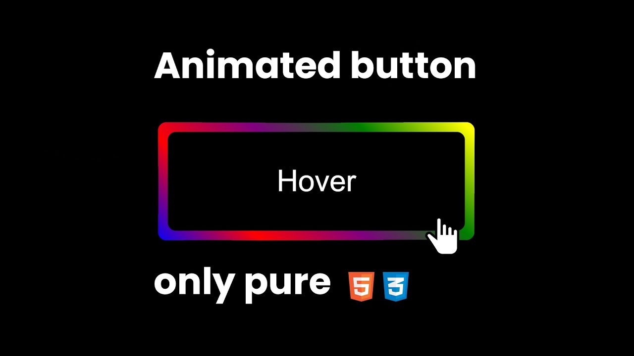 Animated button using pure css