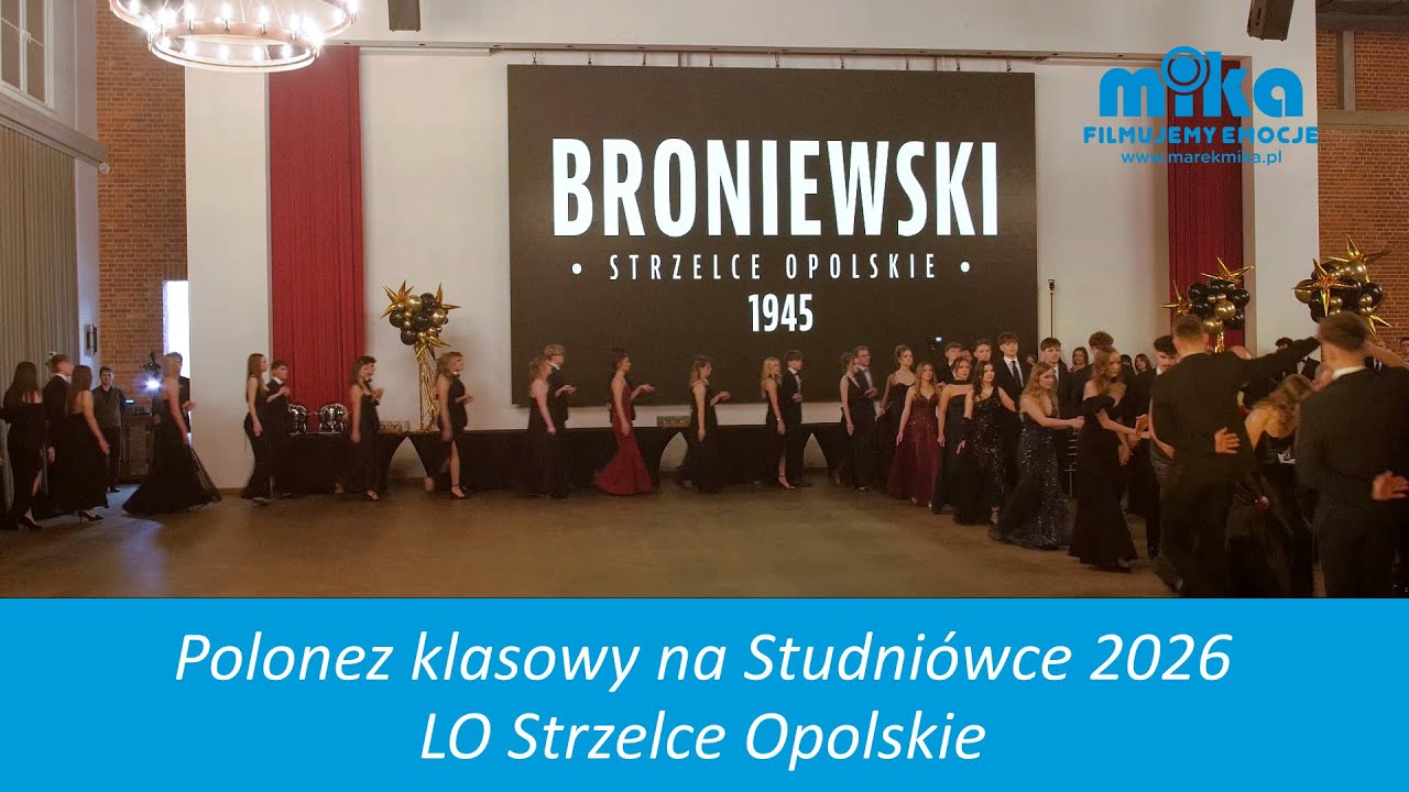 Polonez klasowy na Studniówce 2026 - LO Strzelce Opolskie
