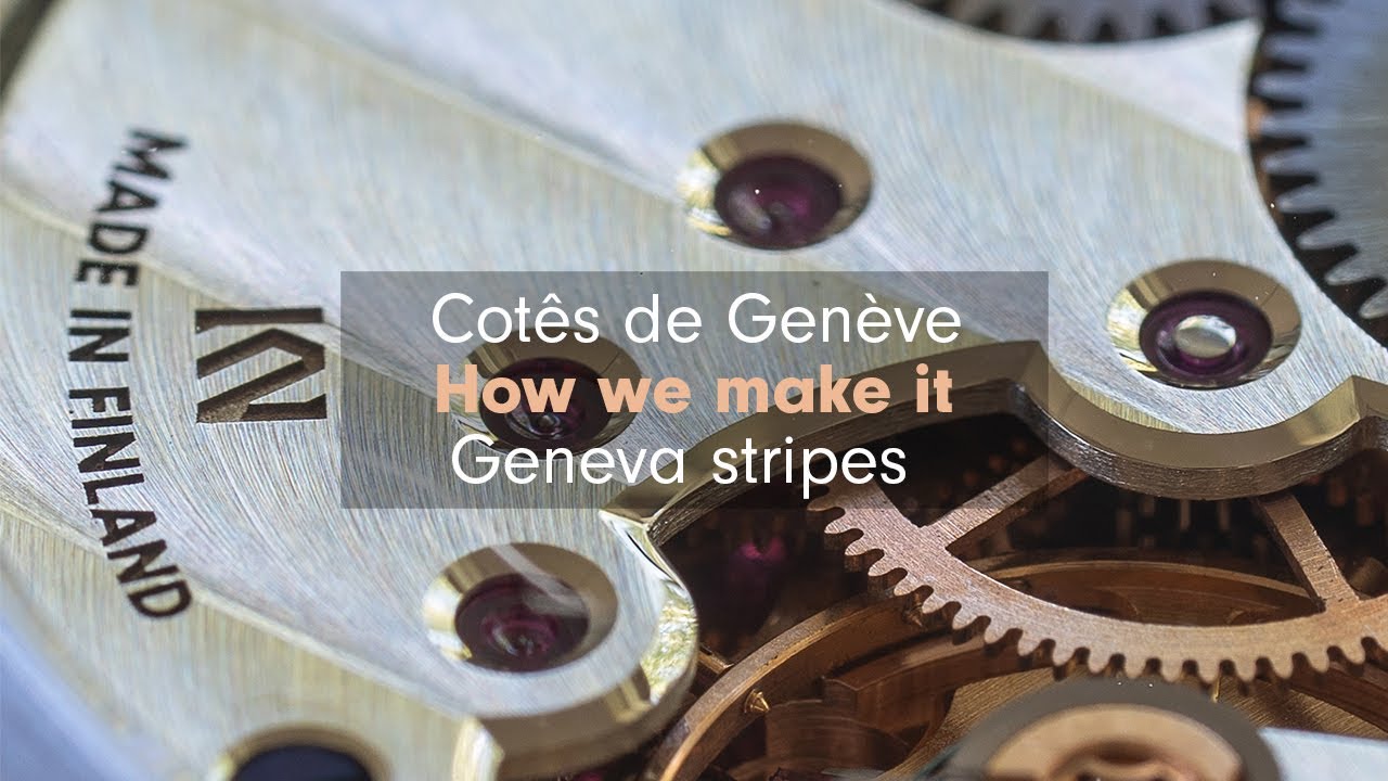 How we make Geneva stripes | Finnish watchmakers Kortela Valta