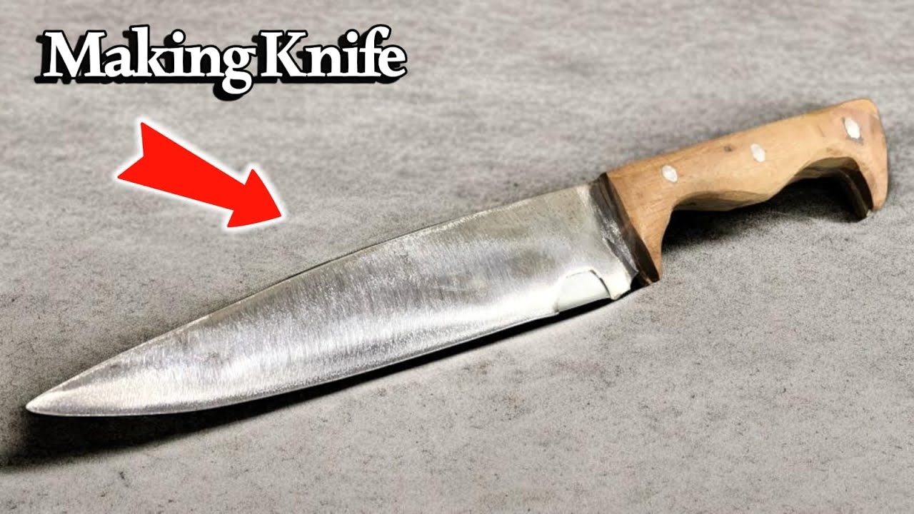 Restoration: Transforming a Rusted Junk Machete into a Custom Hunting Knife | Making New Knife 