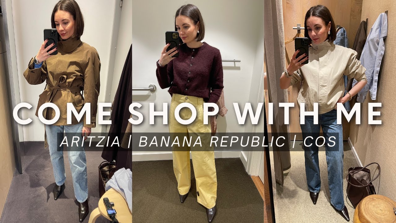 COME SHOP WITH ME | ARITZIA, BANANA REPUBLIC & COS | PRE-SPRING FASHION