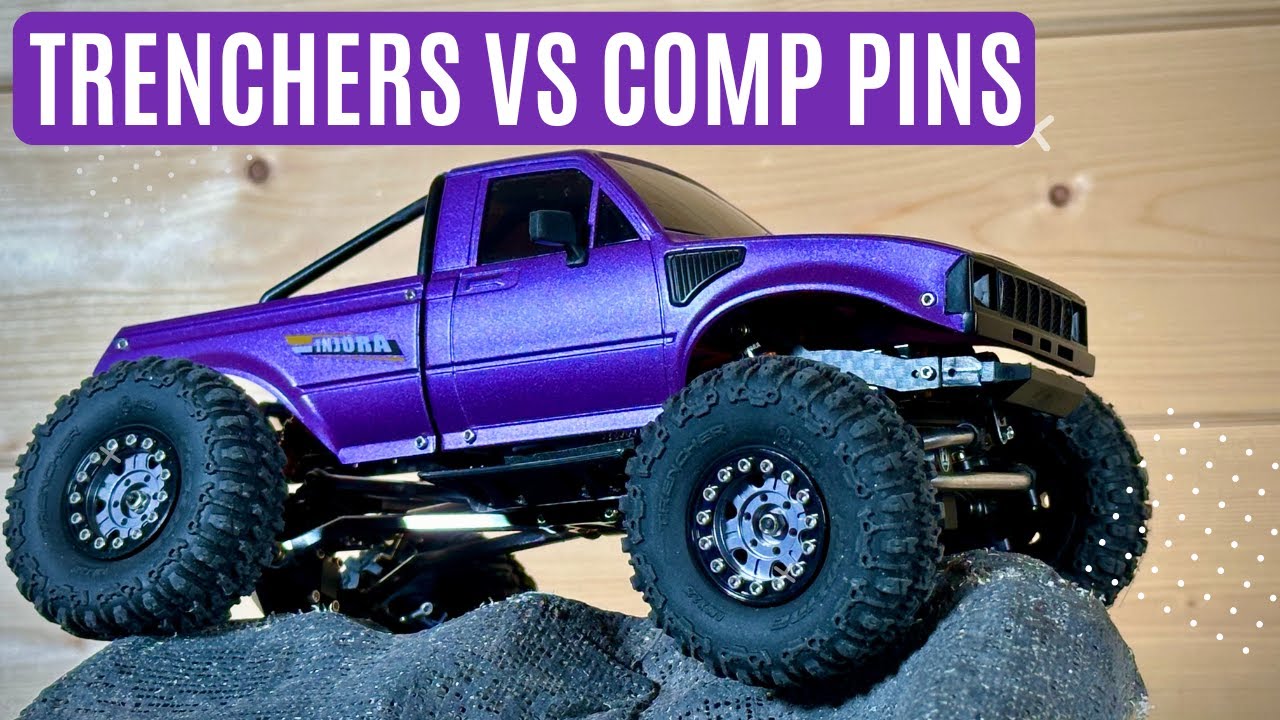 Proline Trencher Review - 1.0 inch Tyre testing against Injora Comp Pins