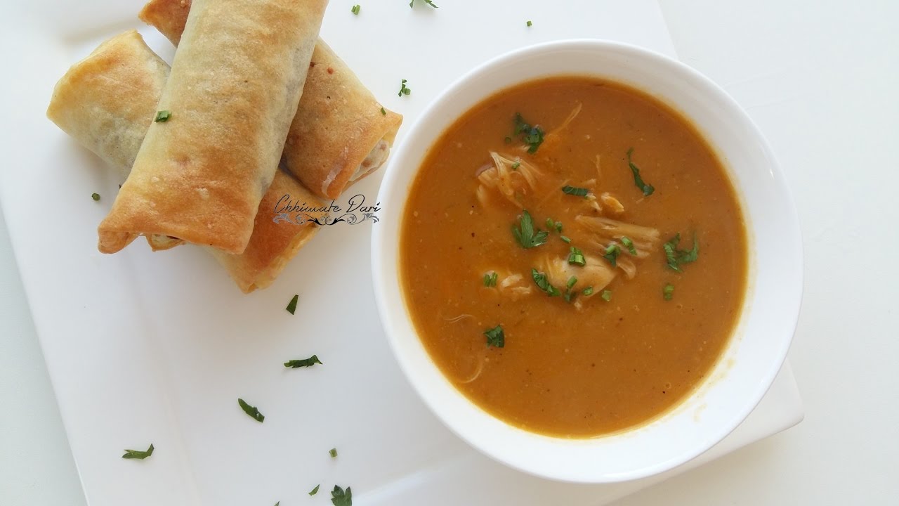 شوربة بالدجاج والخضر رائعة | Soupe délicieuse au poulet et aux légumes