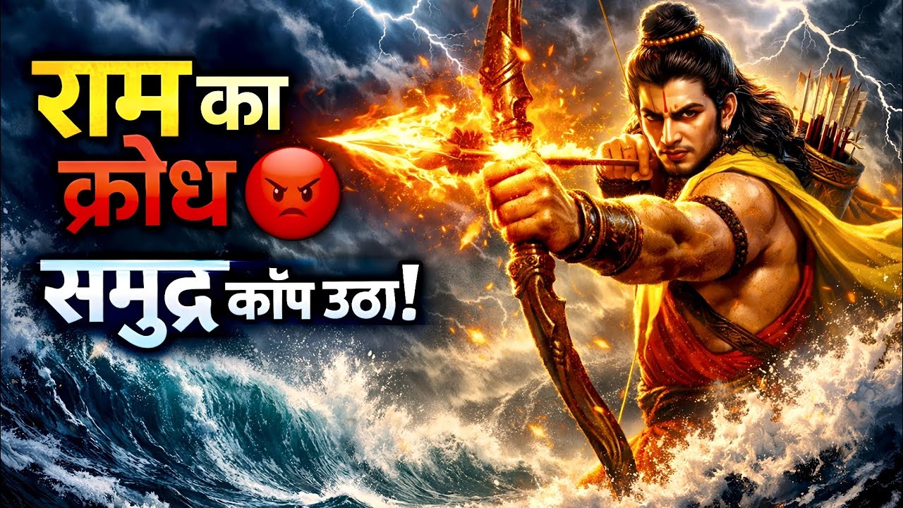 तीन दिन तक राम ने इंतज़ार किया… फिर जो हुआ उसने समुद्र हिला दिया 😱🌊