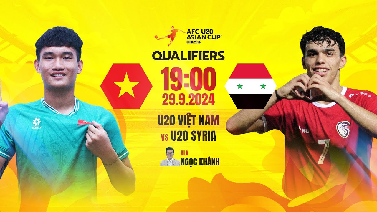 🔴TRỰC TIẾP: U20 VIỆT NAM - U20 SYRIA | VÒNG LOẠI U20 CHÂU Á 2025