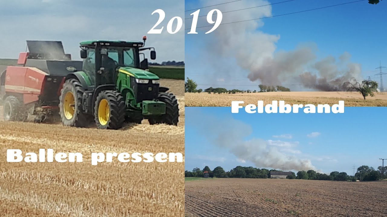 Gerstenstroh pressen / Quaderballen / Agrarfilmer Sachsen