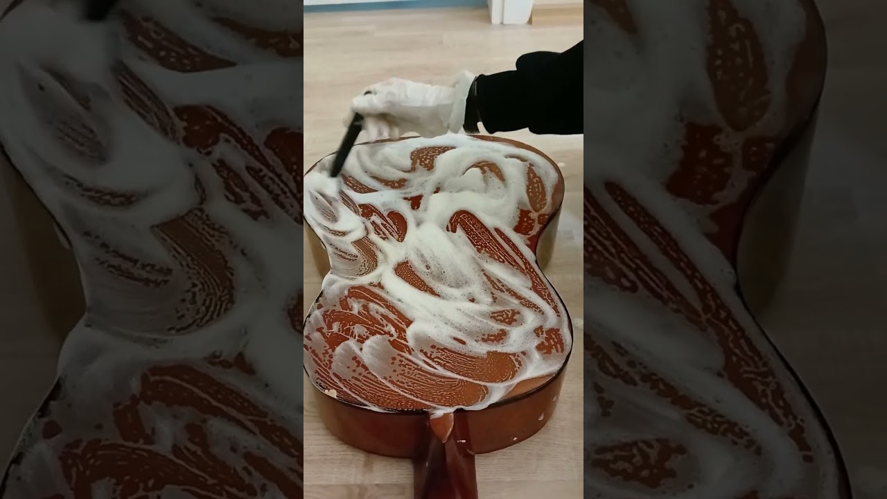 Detailed guitar cleaning