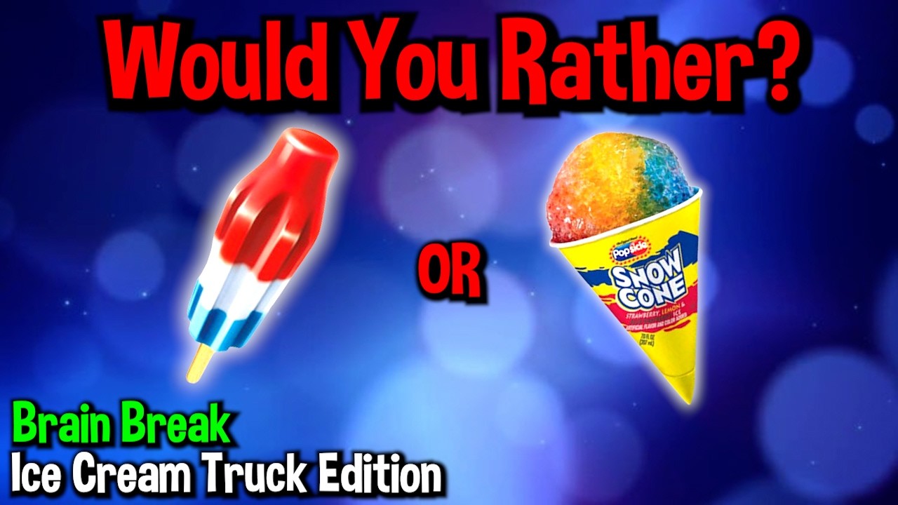 Would You Rather? Workout! (Ice Cream Truck Edition) - Family Fun Fitness Activity - Brain Break
