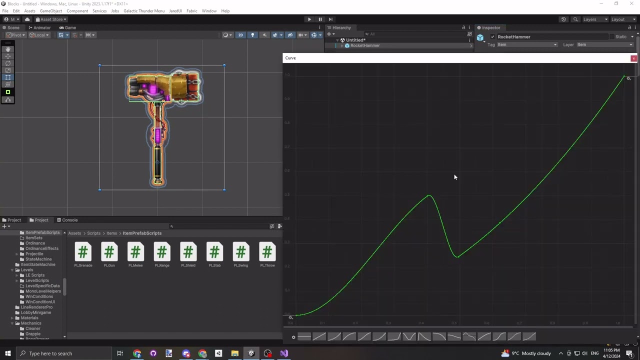 Unity custom inspector property drawer float as a curve