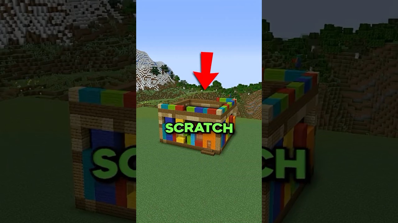 3 AIs COPY Minecraft From Scratch! #shorts