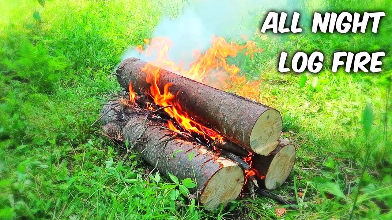 All Night Log Fire - Campfire Technique #2