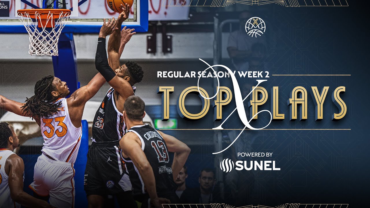 Top 10 Plays Week 2 Powered by SUNEL | #BasketballCL 2025-26