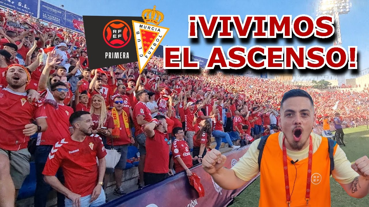¡VIVIMOS el ASCENSO del REAL MURCIA CF! 😍💖 | PENYA DEPORTIVA - REAL MURCIA 1-2 (ASCENSO A 1ª RFEF)