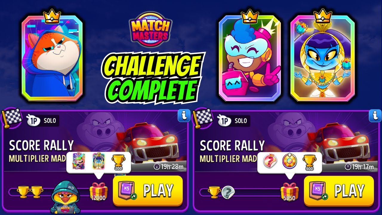 x2 Solo Challegne Score Rally/ MIXY Multiplier Madness + Boosted/ Multiplier Madness + Boosted