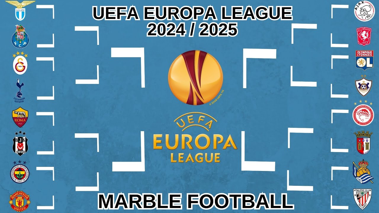 Uefa Europa League 2024/2025 part 1 🏆 Marble football⚽️