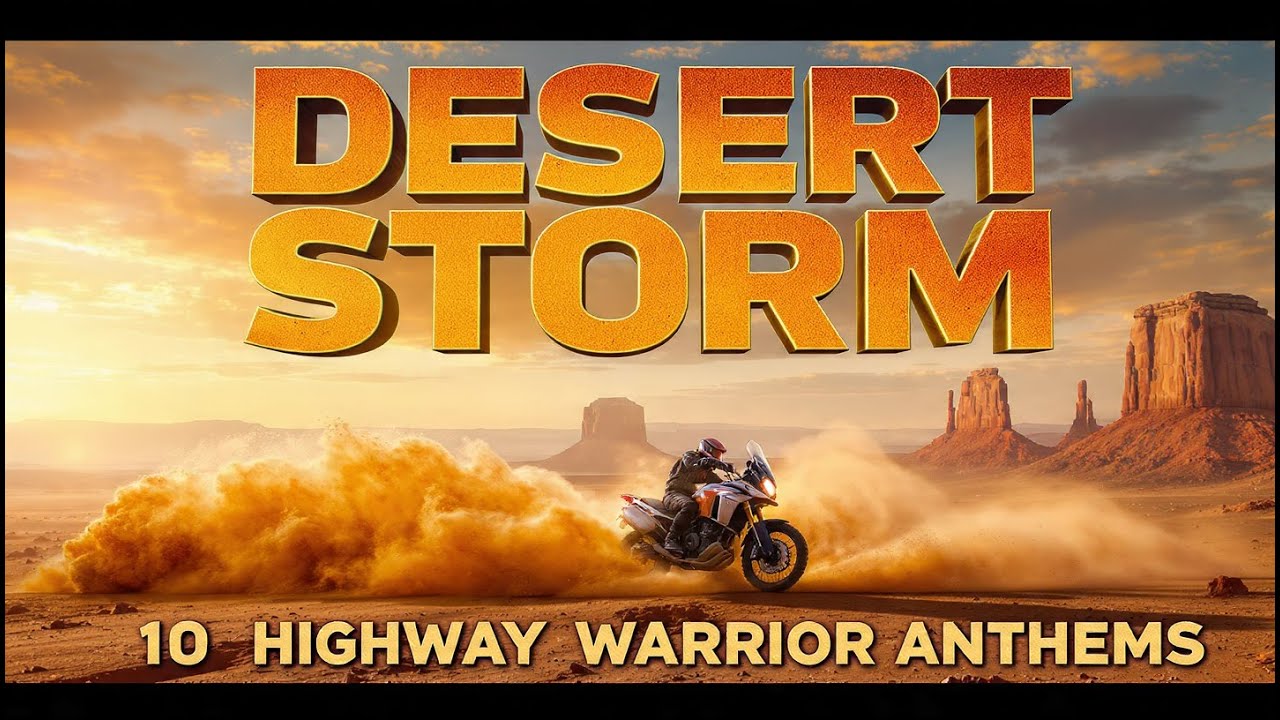 Desert Storm 🔥 10 Original Rock Songs 🏍️ Highway Warriors Anthems | BLACKROAD RADIO ROCK 2026