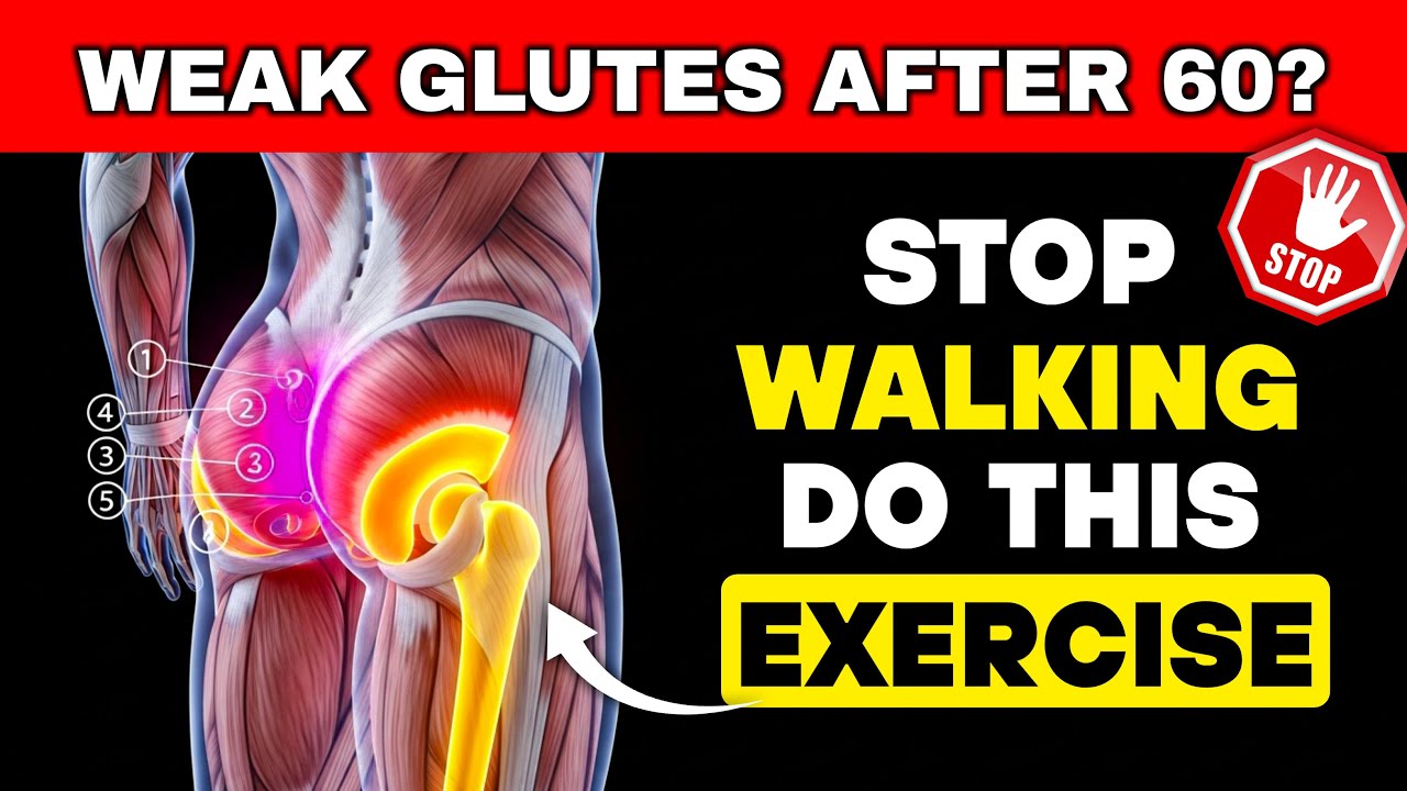 Over 60? 5 Essential Exercise To Quickly Bulid Strong Glutes
