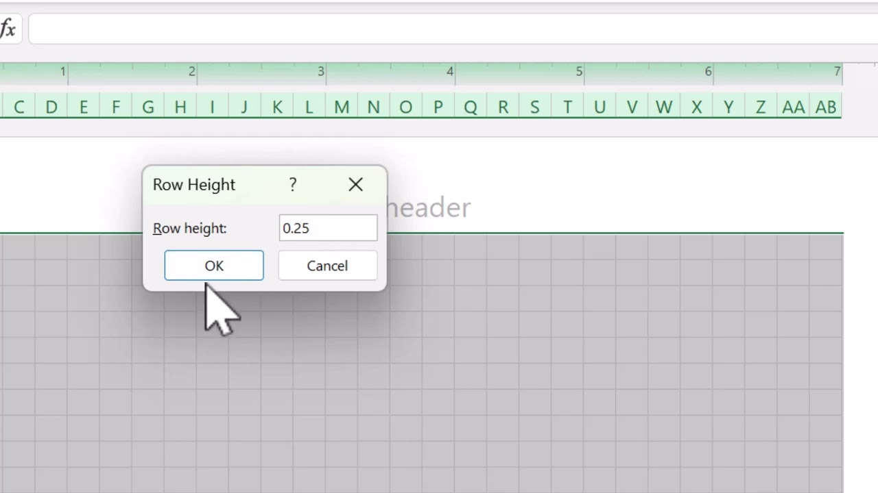 How to Make Graph Paper in Excel