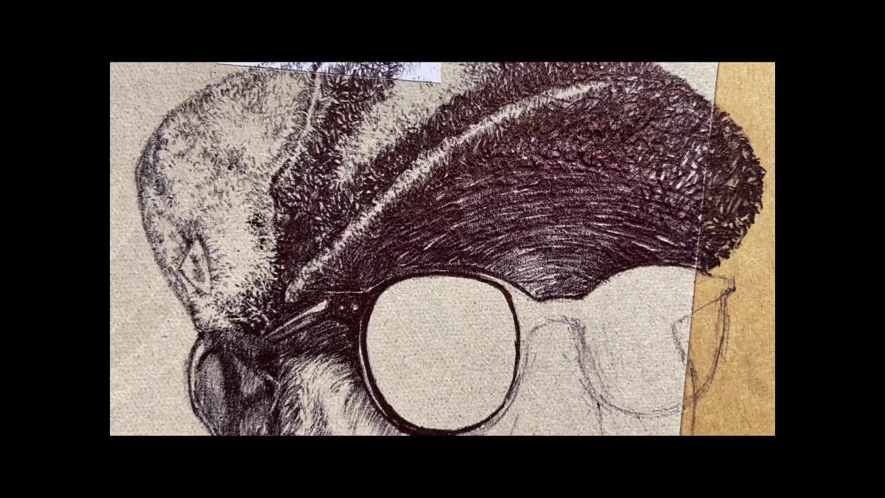 Drawing in the style of Mark Powell