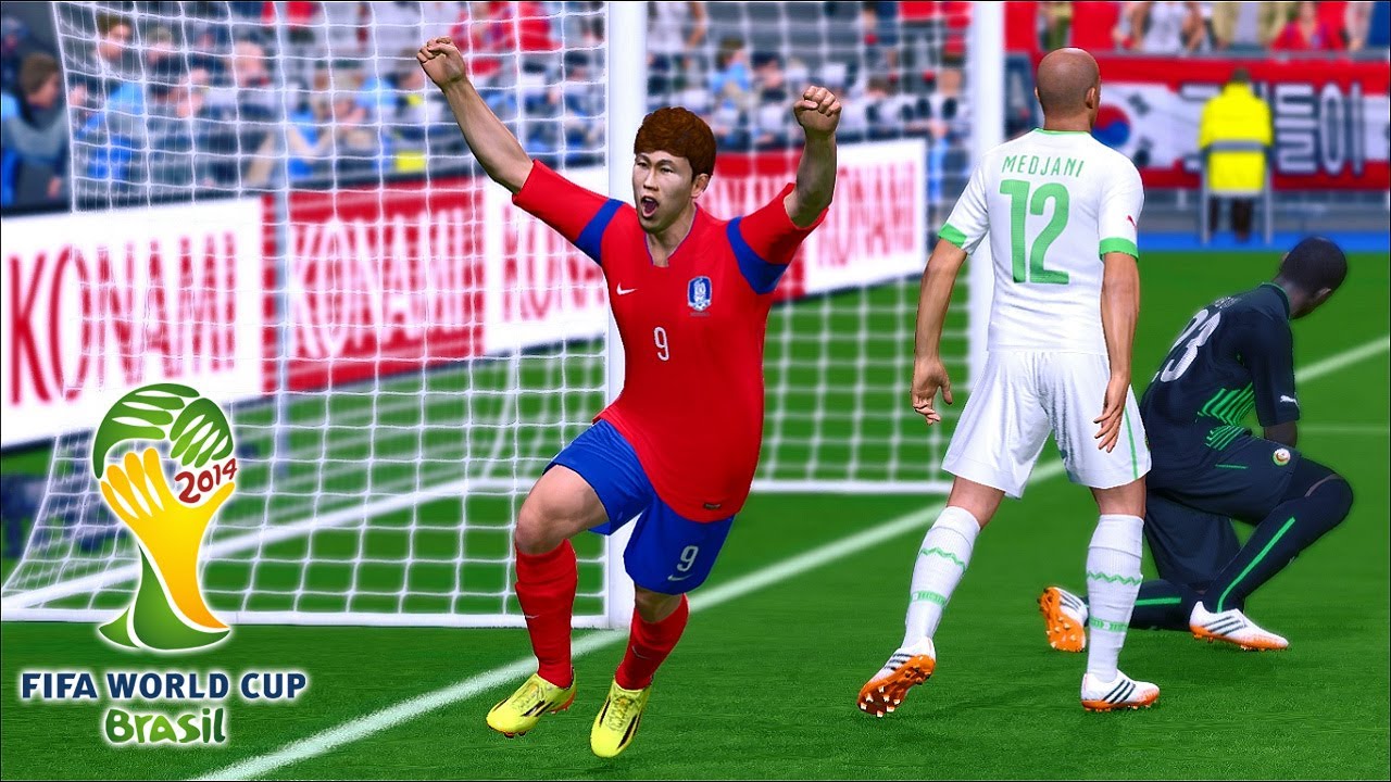 South Korea vs. Algeria | 2014 FIFA World Cup Brazil Simulation |Pro Evolution Soccer 2014(PES 2014)