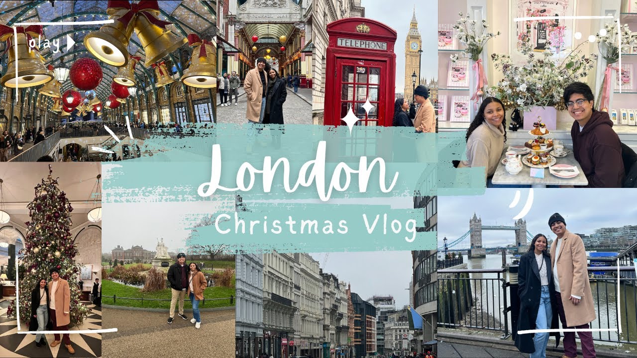 London Christmas Trip | Winter 2024 | First Time to Europe!