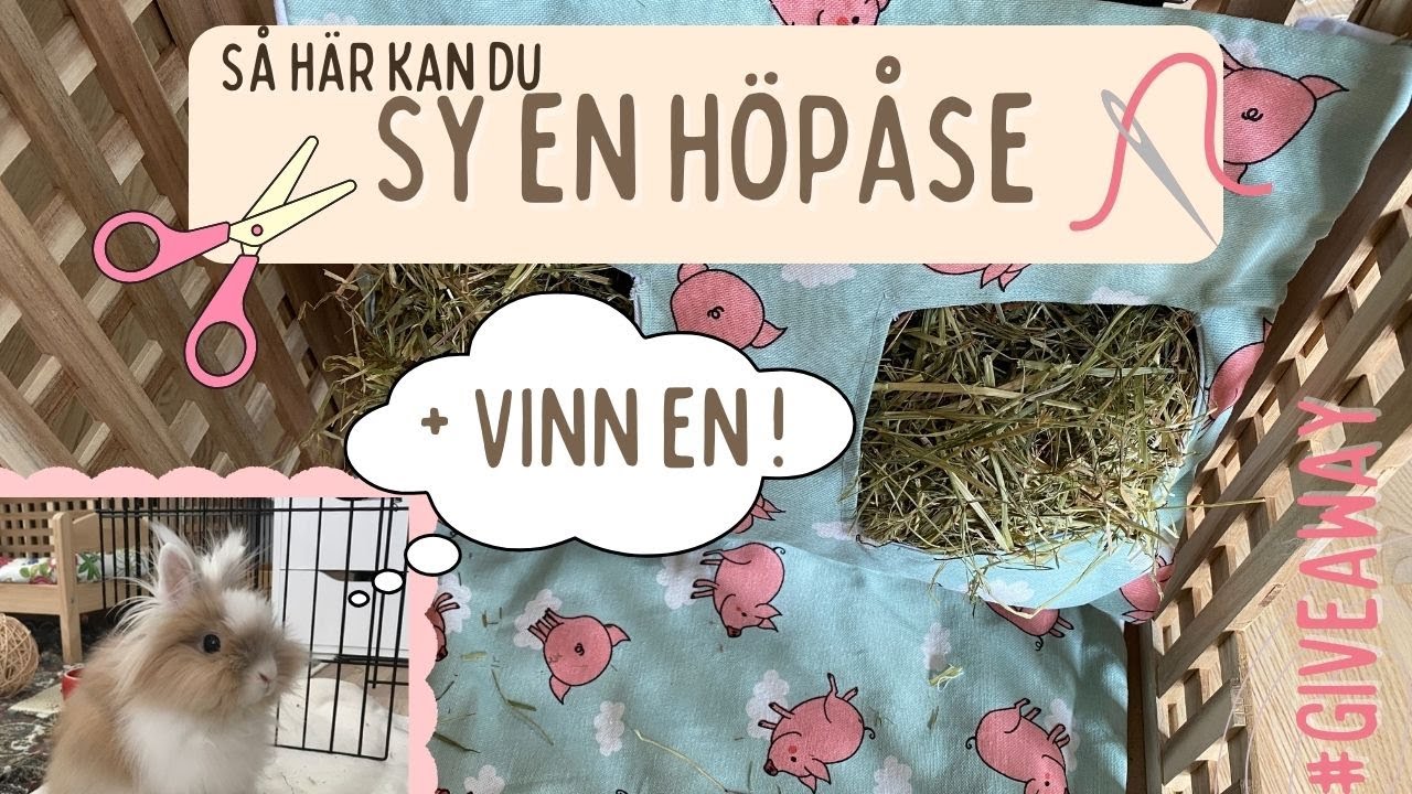 Sy en höpåse till kanin! + giveaway