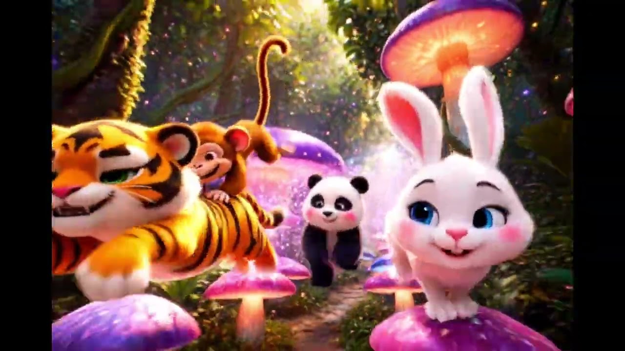 #jungle Animal Dance Party! Splashing Water Fun for Kids