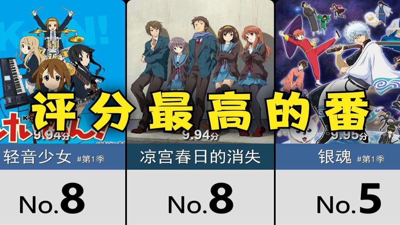 全站评分最高的番剧TOP50~！