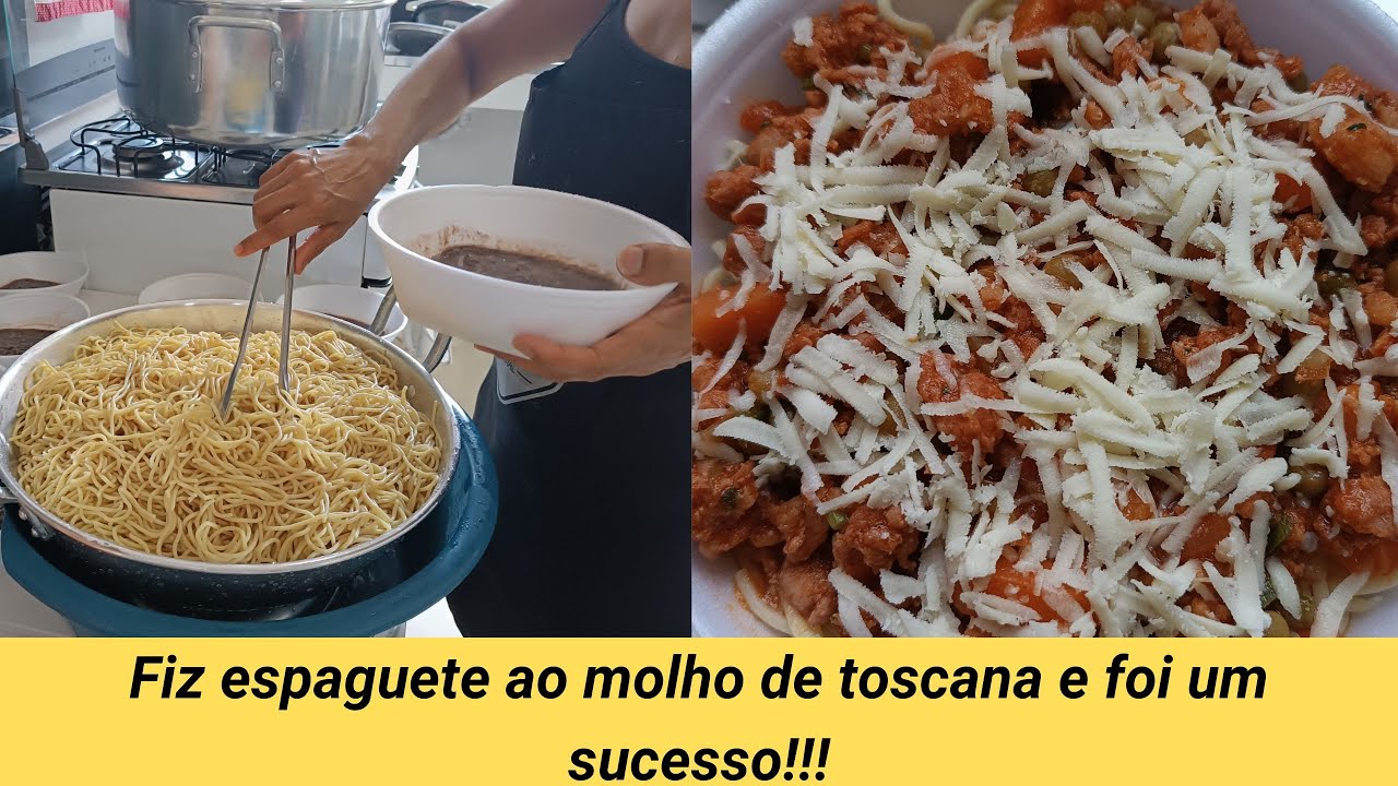 Como fazer espaguete ao molho de toscana delicioso.