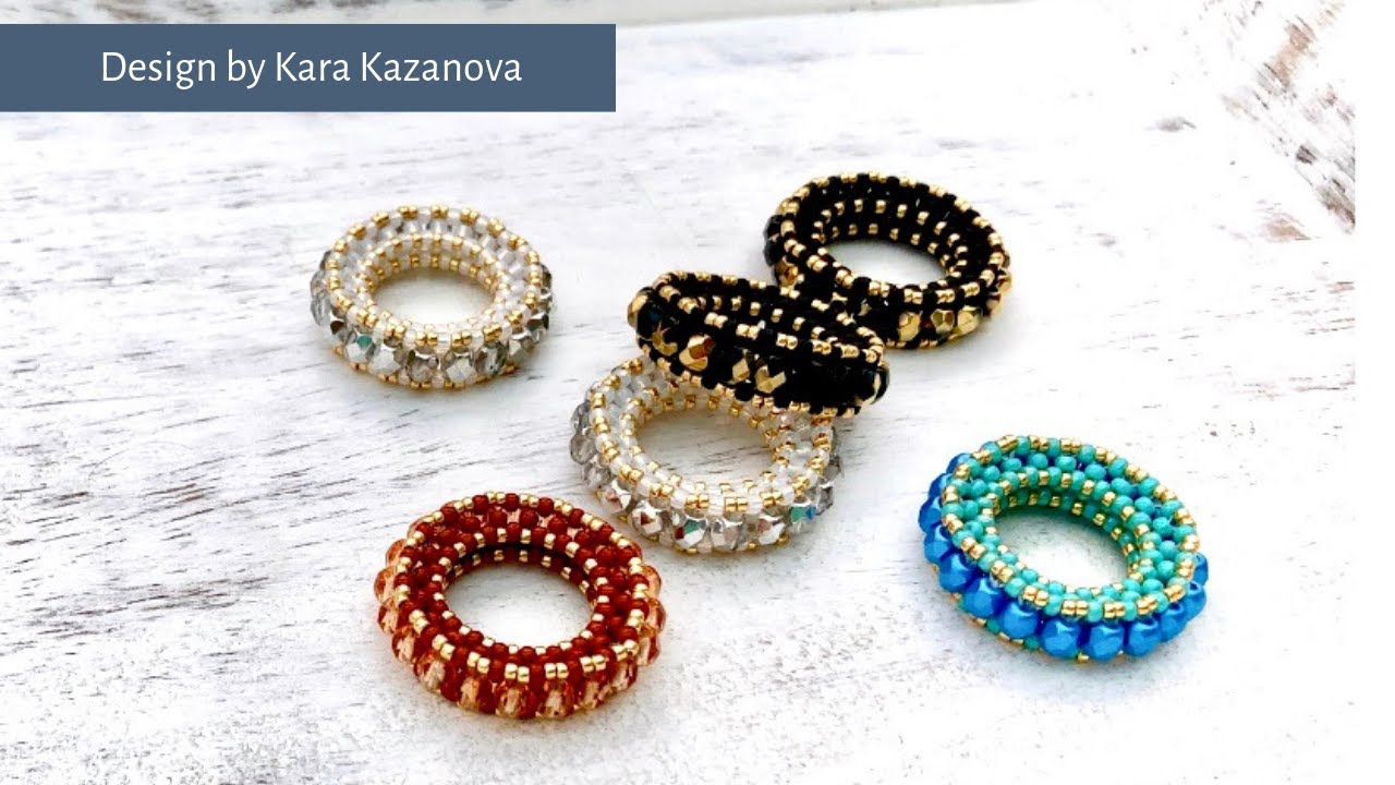 EDNA Charm tutorial | Cubic Right Angle Weave | Beaded Charm