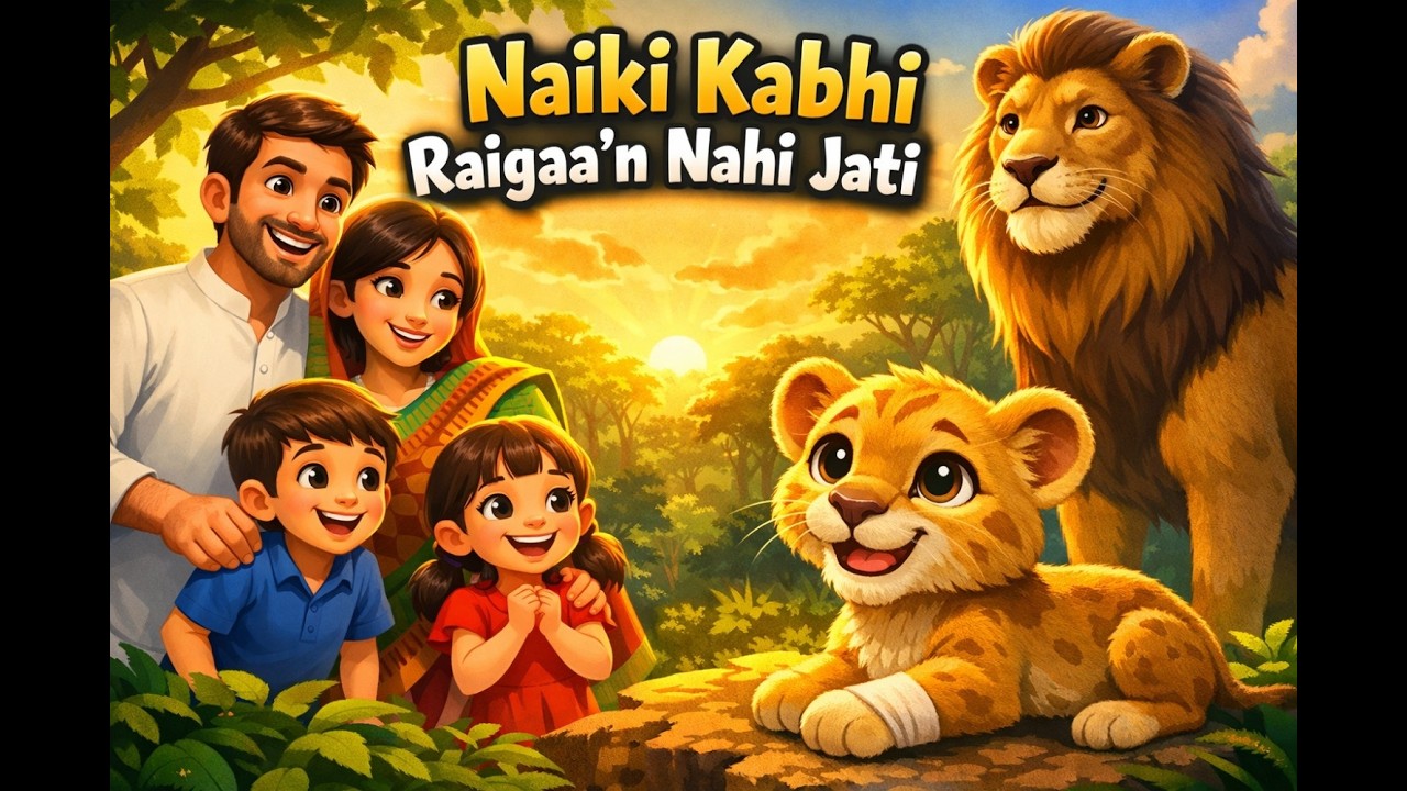 A family's Kindness in the Jungle  Naiki Kabhi Raigaa'n Nahi Jati  Hello Childrens