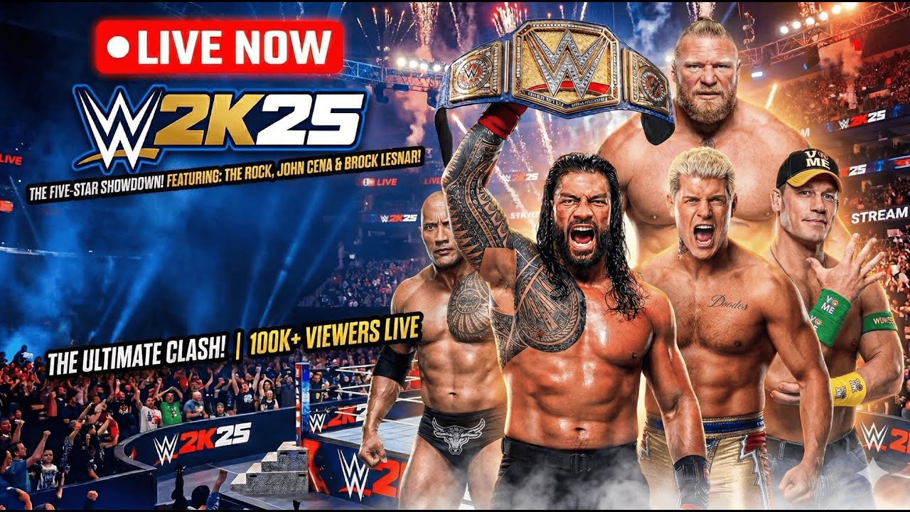 LIVE WWE2K25 ! #shorts #wwe #wwe2k25 #live