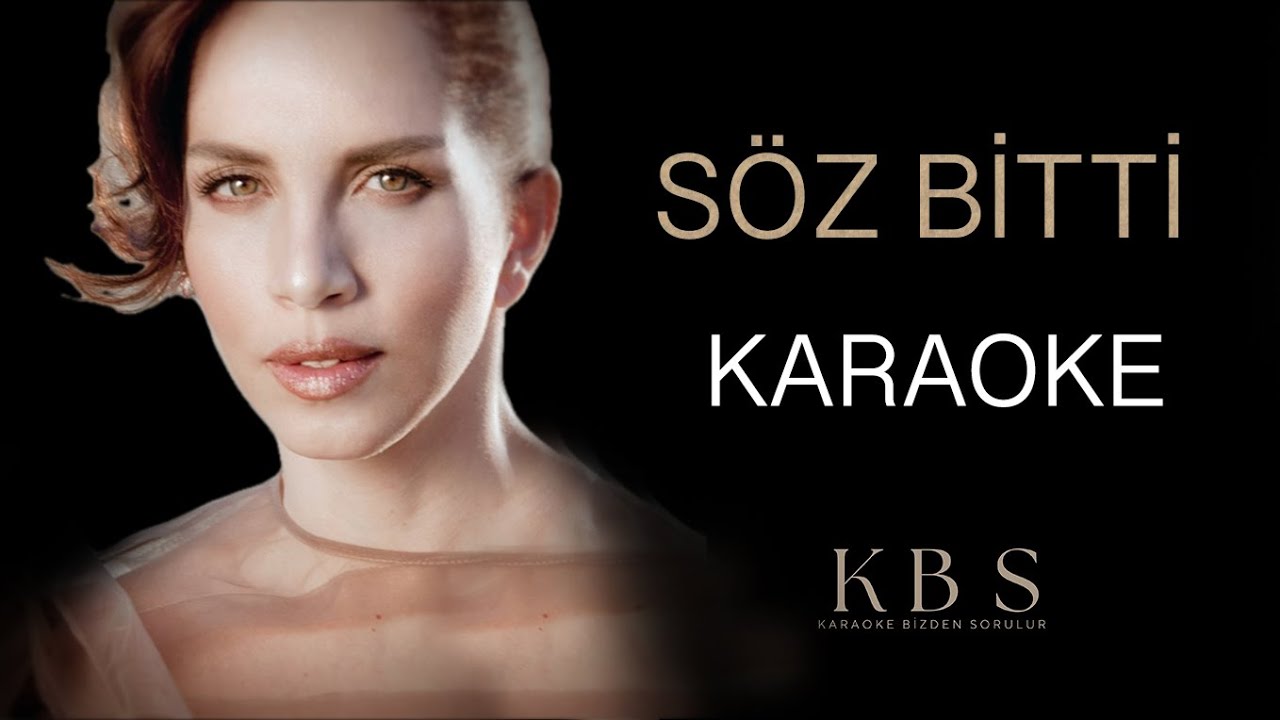 Sertab Erener - Söz Bitti | (Akustik Gitar Karaoke)