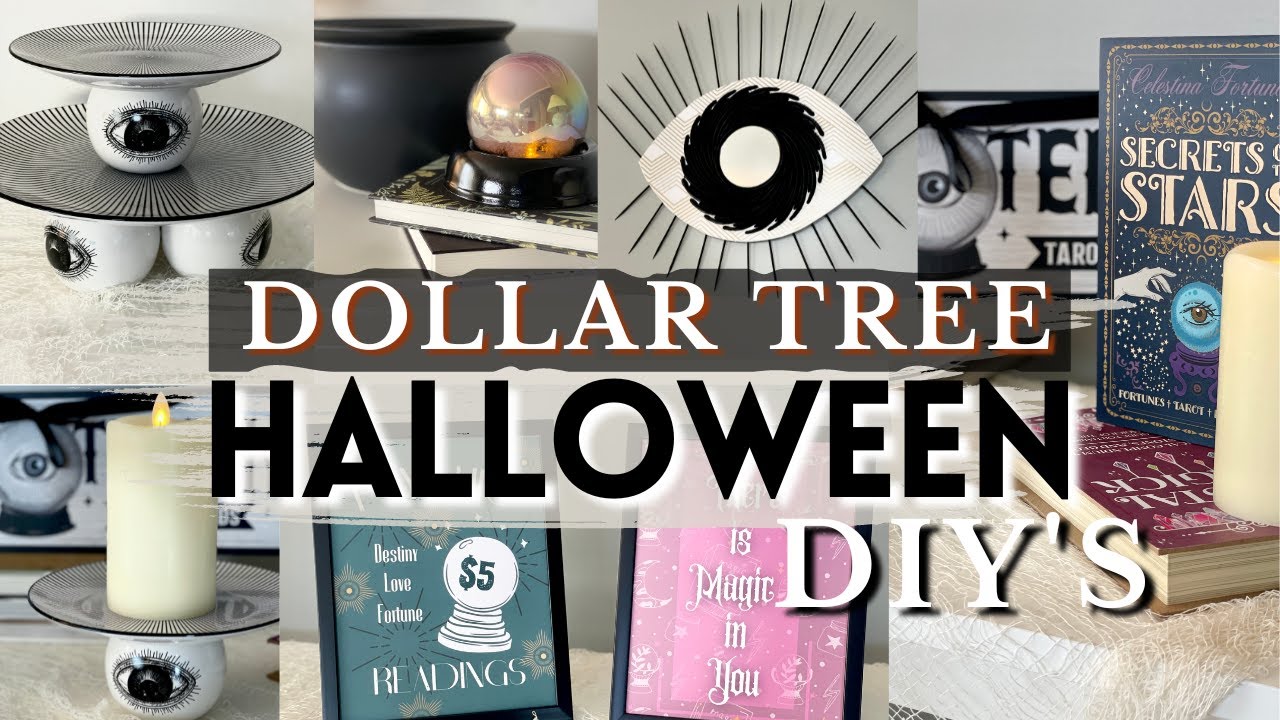 DOLLAR TREE HALLOWEEN DIY 2023 | Easy and Spooky Halloween Decor | High End DIYs