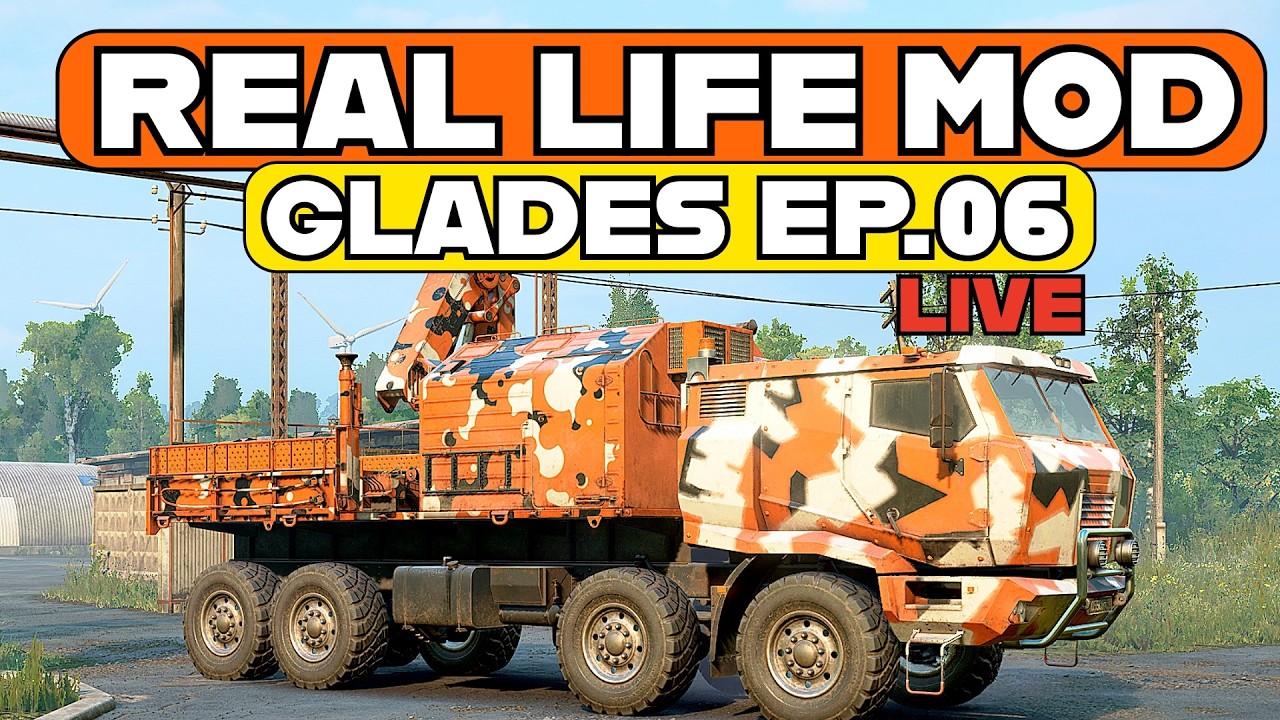 REAL LIFE MOD | Glades | Ep.06  | Live | Snowrunner | Hard | Chill Stream