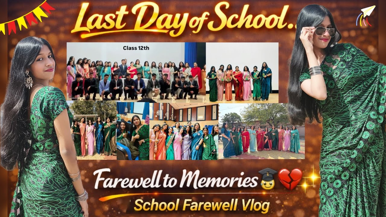 Last Day of School😭| Class 12 Farewell Vlog 2026 | Dance, Fun & Tears