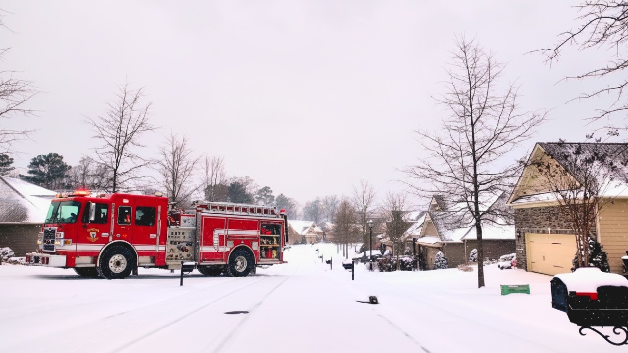 Rare Snowfall in Charlotte, NC | Calm Neighborhood Walking Tour
