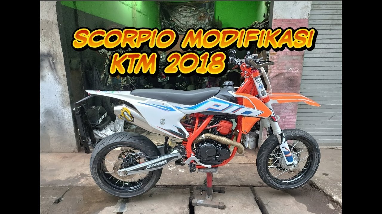 SCORPIO SUPERMOTO MODIFIKASI KTM