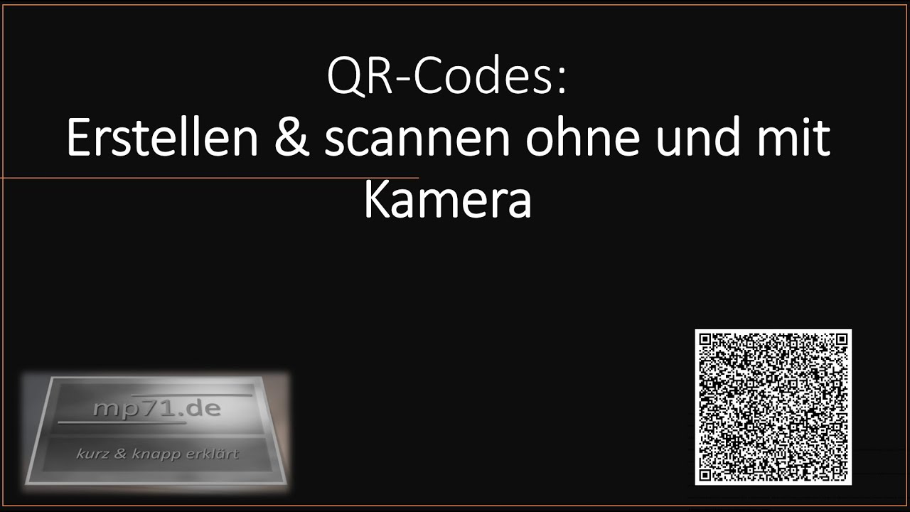 QR Codes erstellen und scannen auch ohne Kamera