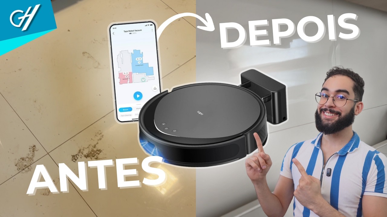 Limpeza automática em casa? 🧹 Comprei um ROBÔ ASPIRADOR INTELIGENTE! 🔥 TAPO RV20 MAX