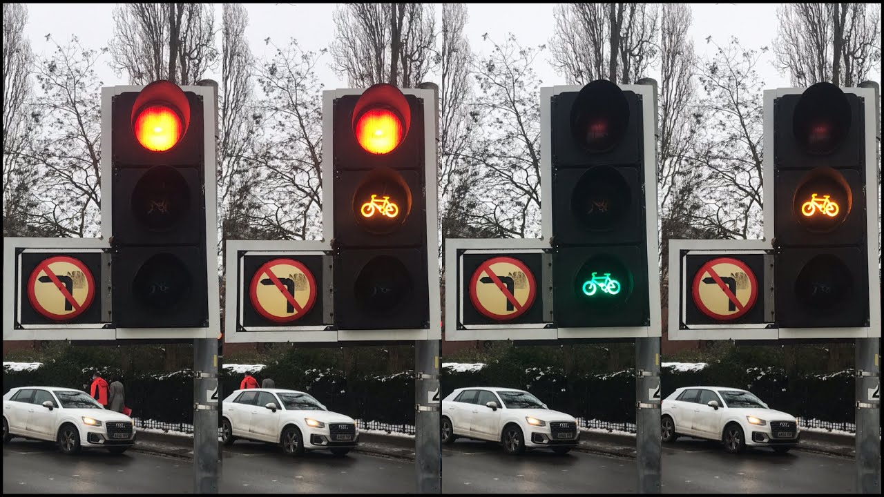 Cambridge: Gonville Place A603 J/O Gresham Road, Siemens Helios & Microsense Traffic Lights
