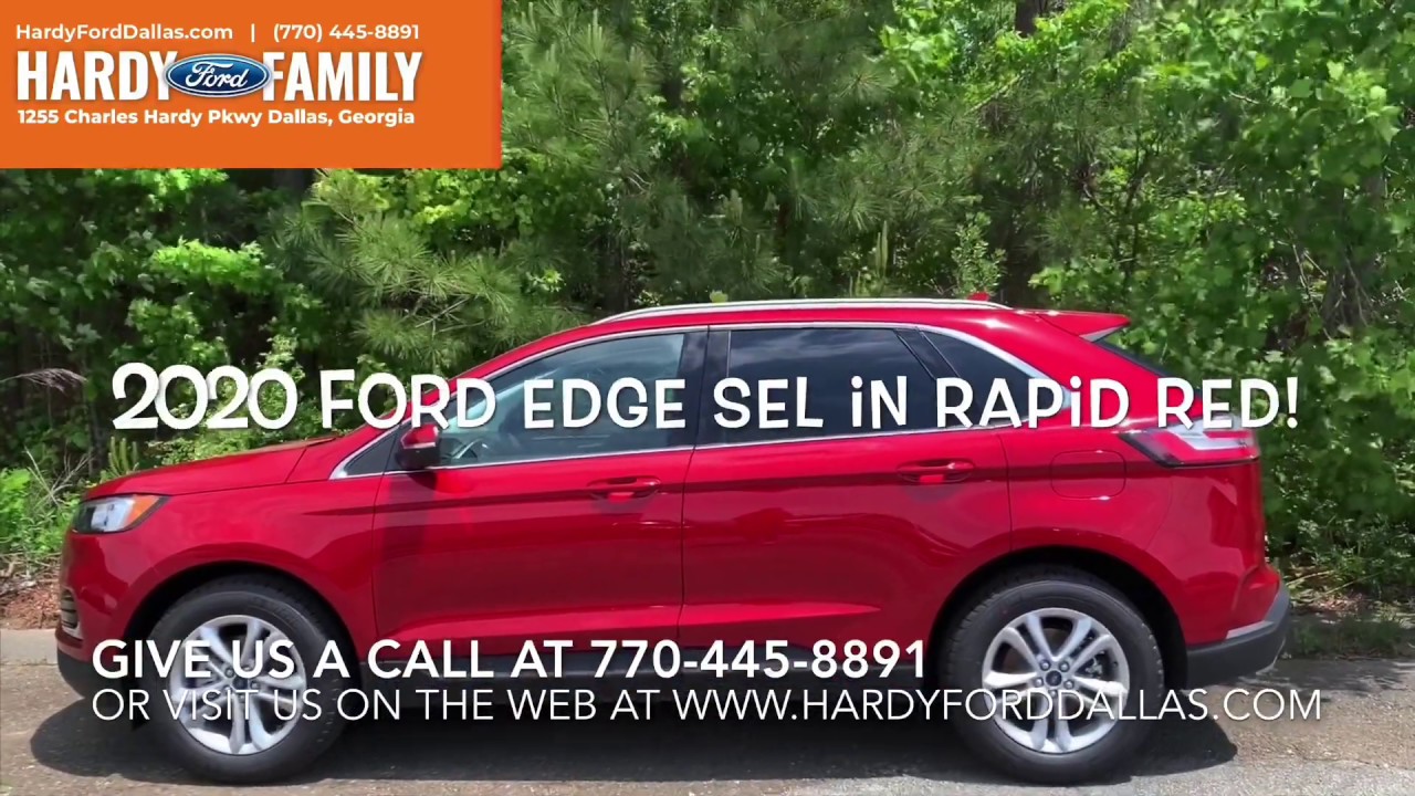 2020 Ford Edge SEL in Rapid Red