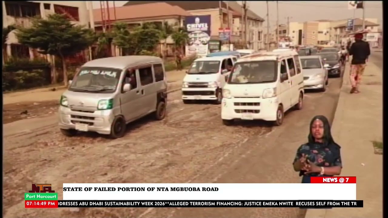 NTA PORT HARCOURT'S CORRESPONDENT BRINGS TO FOCUS THE DEPLORABLE STATE OF THE NTA OZUOBA ROAD