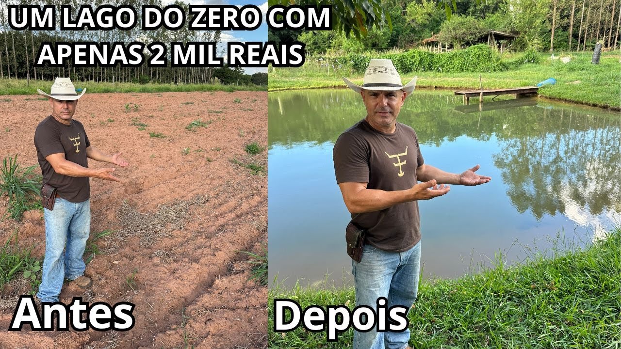 Construindo um lago do zero com apenas 2 mil reais