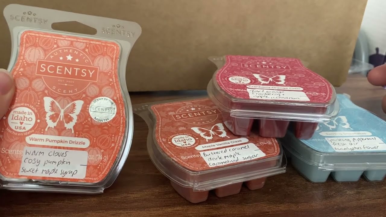 Scentsy Holiday bar 3 pack plus Warm Pumpkin Drizzle first impressions - Australia R3